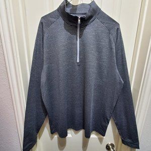 bolle' Golf Thermal Striped Quarter Zip Long Sleeve Pullover Shirt Jacket